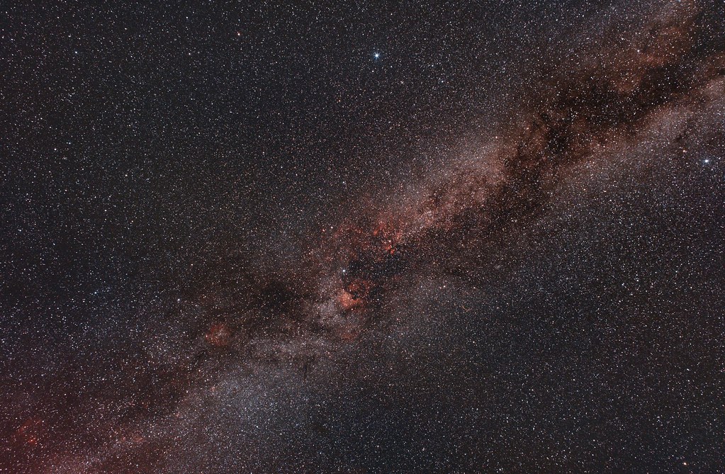 Milky way from Cepheus to Aquila